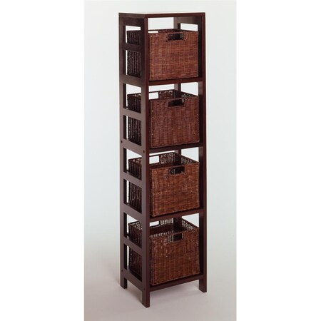 Doba-Bnt Espresso Beechwood SHELF4-SECTNARROW SA143672